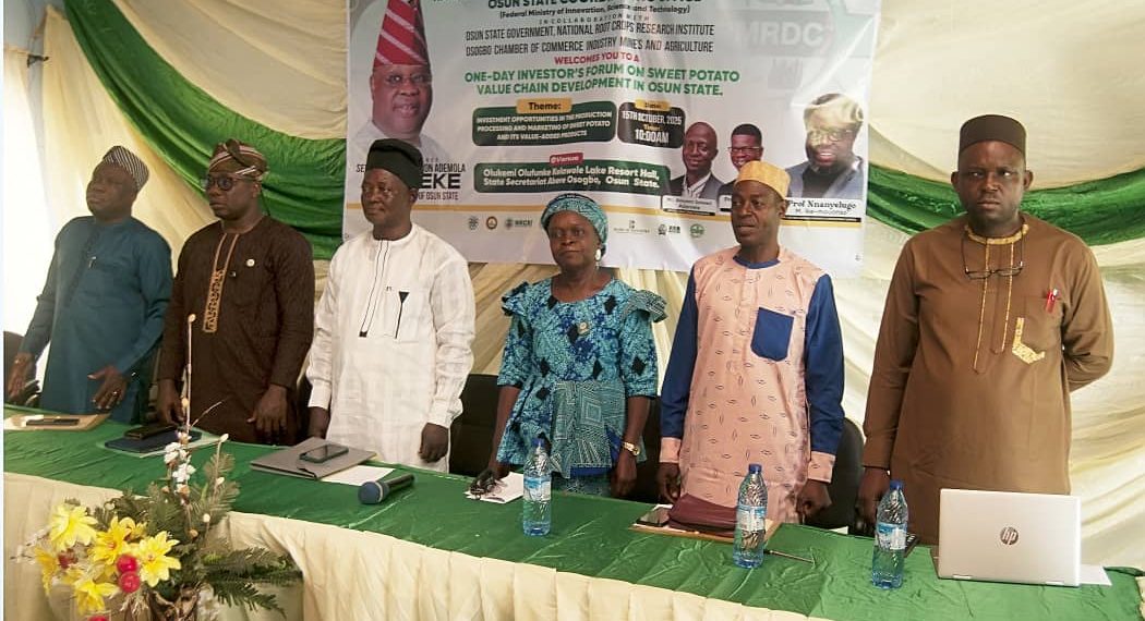 RMRDC Champions Value Creation at Investors Forum on Sweet Potato Development in Osun