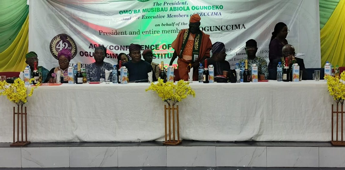 RMRDC Participates in OGUNCCIMA’s 42nd AGM and Investiture, Reaffirms Commitment to Value Addition and Industrial Development